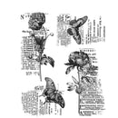 Tim Holtz Cling Stamps 7"x 8.5" - Botanic Elements