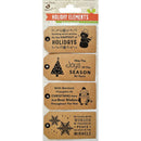 Little Birdie Kraft Printed Tags 4 pack Joys*