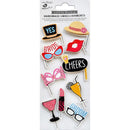 Little Birdie 3D Embellishments 10/Pkg Wedding Cheers