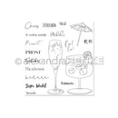 Alexandra Renke Cocktails Clear Stamps - Cheers