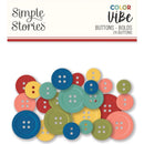 Simple Stories Colour Vibe - Buttons 24 pack - Bolds*