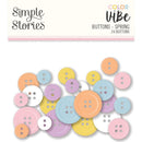 Simple Stories Colour Vibe - Buttons 24 pack - Spring*