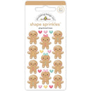 Doodlebug Sprinkles Adhesive Enamel Shapes Gingerbread Kisses