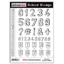 Darkroom Door Cling Stamps 7.3"X5.1" - Sketched Numbers*