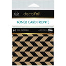 Deco Foil Kraft Toner Sheets 4.25"x 5.5" 6 pack - Chic Chevrons*