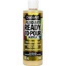 DecoArt FluidArt Ready -To-Pour Acrylic Paint 8oz - Gold Metallic*