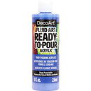 DecoArt FluidArt Ready -To-Pour Acrylic Paint 8oz - Deep Periwinkle*