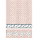 Stamperia Rice Paper Sheet A4 - Elephants On Pink Background*