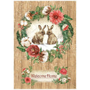 Stamperia Rice Paper Sheet A4 - Welcome Home, Home For The Holidays