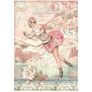 Stamperia Rice Paper Sheet A4 - Ice Skater, Sweet Winter*