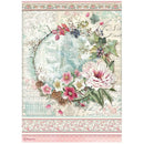Stamperia Rice Paper Sheet A4 - Garland, Sweet Winter*