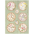 Stamperia rice paper sheet A4 - Create Happiness - Welcome Home Clocks*