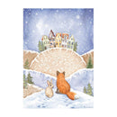 Stamperia Rice Paper Sheet A4 - Fox And Bunny, Winter Valley*