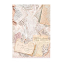 Stamperia Rice Paper Sheet A4 - Romance Forever - Letters^