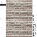Dress My Craft Transfer Me Sheet 12.5"x 18.5" - Brick Background