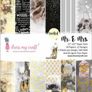Dress My Crafts Single-Sided Paper Pad 12in x 12in 24 pack - Mr. & Mrs., 12 Designs/2 Each*