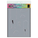 Dylusions Couture Stencil & Mask 8.25"x 11.75" - A Day At The Races*