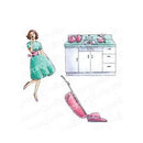Stamping Bella Cling Stamps - Edgar And Molly Vintage - Vacuum Set*