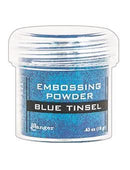 Ranger Embossing Powder .63oz - Blue Tinsel