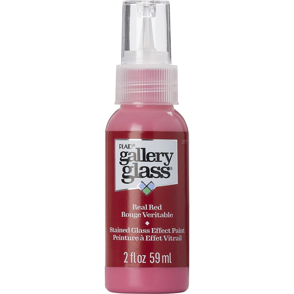 FolkArt Gallery Glass Paint 2oz - Real Red – CraftOnline