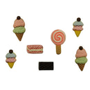 Buttons Galore Flatbackz Embellishments - Frozen Treats*