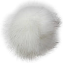 Pepperell - Faux Fur Pom With Loop - White/Black*