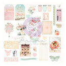 Prima Marketing Peach Tea By Frank Garcia Cardstock Ephemera 32 pack - Shapes, Tags, Words, Foiled Accents*