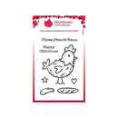 Woodware Clear Singles Stamps 3"x 4" - French Hen