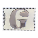 Pressed Petals - Letter G - Large - Silver*