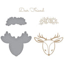 Spellbinders Glimmer Hot Foil Plate & Die By Becca Feeken - Deer Friend*