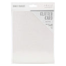 Craft Perfect Glitter Cardstock 8.5 inchX11 inch 5 pack - Sugar Crystal