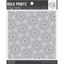 Hero Arts Cling Stamp 6"X6" Starflakes Bold Prints