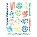 Hero Arts Hero Transfers 6"X8" 2pack Colourful Doodles