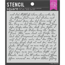Hero Arts Stencil 6"X6 (15.2cm x 15.2cm) Script