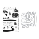 Hero Arts Clear Stamp & Die Combo - Snowy Town*