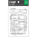 Hero Arts Clear Stamp & Die Combo Floral Journaling
