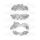 Heartfelt Creations Cling Rubber Stamp Set - Elegant Rose Banner*