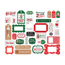 Carta Bella Cardstock Ephemera 33/Pkg Frames & Tags, Christmas Cheer