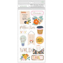 Jen Hadfield Live & Let Grow Thickers Stickers 24 pack - Phrase with Gold Foil*