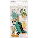 American Crafts Jen Hadfield - Live & Let Grow Ephemera Cardstock Die-Cuts - Icon with Gold Foil Accents*