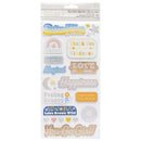 Jen Hadfield Flower Child Thickers Stickers 47 pack Phrase with Silver Holographic Foil
