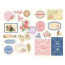 Julie Nutting Frayed Denim Chipboard Stickers 21/Pkg*