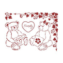 Stamperia Stencil D 7.87"X5.91" - Bears, Day Dream*