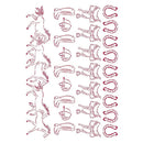 Stamperia Stencil G 8.27"X11.69" - Running Horses, Romantic Horses*