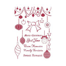 Stamperia Stencil G 8.27"X11.69" - Balls, Christmas Patchwork