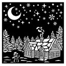 Stamperia Stencil 7"X7" Christmas Village*