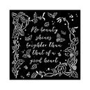 Stamperia Stencil 7"x 7" - Woodland - Frame With Leaves*