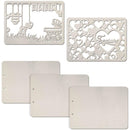 Ciao Bella Album Binding Art Shaped & Carved Pages 5 pack - Baby Treasure, 8.625"X6.25"*