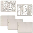 Ciao Bella Album Binding Art Shaped & Carved Pages 5 pack - Berries, 8.625"X6.25"*