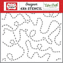 Echo Park Stencil 6"X6" Ladybug Trails, Little Ladybug*